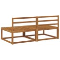 2 SZTUKA ŚRODKOWA SOFA OGRODOWA LITE DREWNO AKACJI NATURALNY
