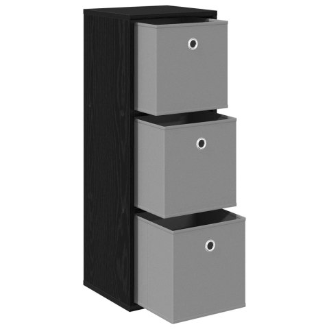 BUFET Z SZUFLADĄ CZARNY DĄB 30,5X27X84,5CM