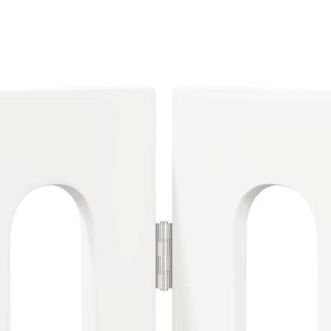 SKŁADANA BRAMKA BARIERA DLA ZWIERZĄT 4 EL. BIAŁA 201X38X90CM PANEL