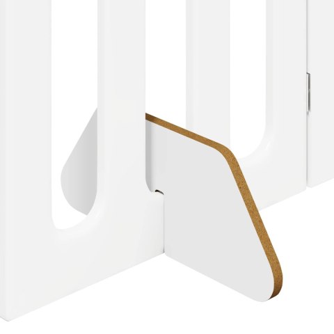 SKŁADANA BRAMKA BARIERA DLA ZWIERZĄT 4 EL. BIAŁA 201X38X90CM PANEL