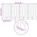 SKŁADANA BRAMKA BARIERA DLA ZWIERZĄT 4 EL. BIAŁA 201X38X90CM PANEL