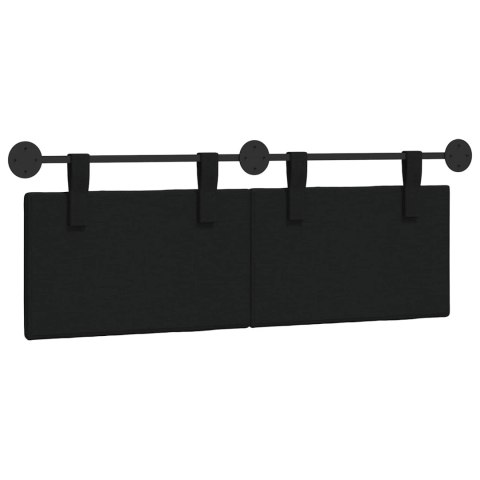 WISZĄCA GŁOWA PASKI CZARNY 150X55X5CM TKANINA