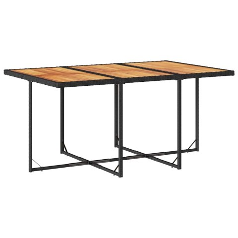 11-CZ. ZESTAW MEBLI DO OGRODU Z PODUSZKAMI CZARNY RATTAN PE