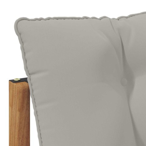 2 SZTUKA ŚRODKOWA SOFA OGRODOWA LITE DREWNO AKACJI NATURALNY