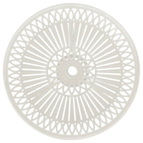 3-CZ. ZESTAW MEBLI BISTRO ZE STOPU ALUMINIUM BIAŁY