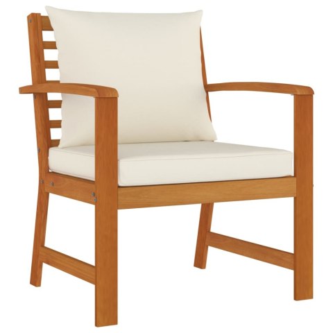 4-CZ ZESTAW MEBLI OGRODOWYCH Z PODUSZKAMI LITE DREWNO AKACJOWE