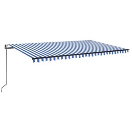 AUTOMATYCZNIE ZWIJANA MARKIZA LED I CZUJNIK WIATRU 500X350CM