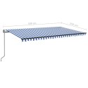 AUTOMATYCZNIE ZWIJANA MARKIZA LED I CZUJNIK WIATRU 500X350CM