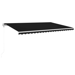 AUTOMATYCZNIE ZWIJANA MARKIZA LED I CZUJNIK WIATRU 500X350CM