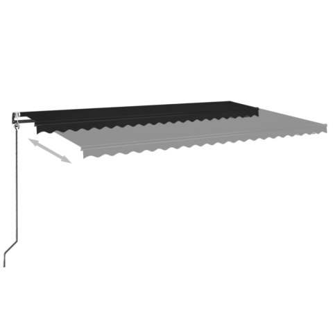 AUTOMATYCZNIE ZWIJANA MARKIZA LED I CZUJNIK WIATRU 500X350CM