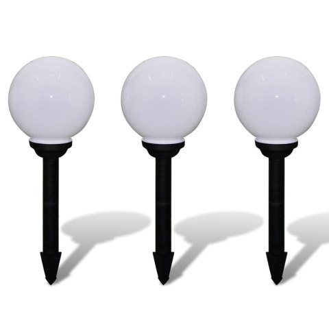 LAMPY DO OŚWIETLENIA ŚCIEŻKI 3 SZT LED 20CM ZE SZPIKULCAMI