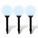 LAMPY DO OŚWIETLENIA ŚCIEŻKI 3 SZT LED 20CM ZE SZPIKULCAMI