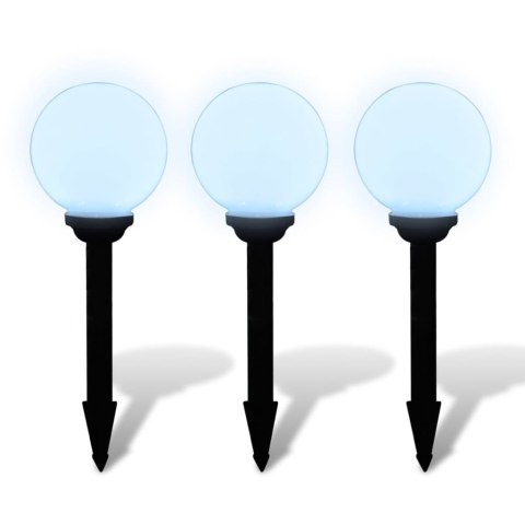LAMPY DO OŚWIETLENIA ŚCIEŻKI 3 SZT LED 20CM ZE SZPIKULCAMI