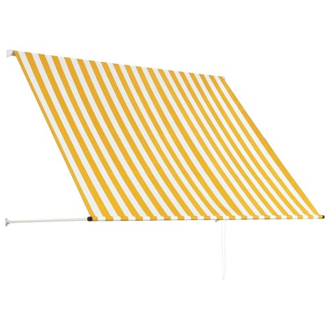 MARKIZA ZWIJANA 200X150CM ŻÓŁTO-BIAŁA