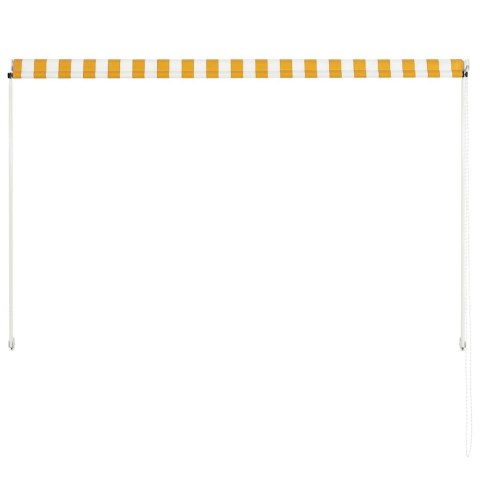 MARKIZA ZWIJANA 200X150CM ŻÓŁTO-BIAŁA