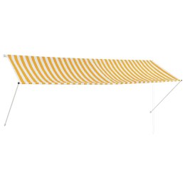 MARKIZA ZWIJANA 350X150CM ŻÓŁTO-BIAŁA