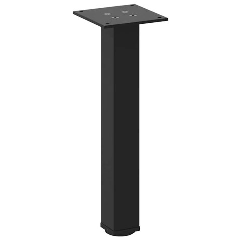 NOGI DO STOLIKA KAWOWEGO 4 SZT. CZARNE 30-32CM STALOWE