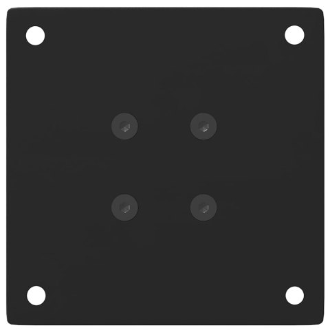 NOGI DO STOLIKA KAWOWEGO 4 SZT. CZARNE 30-32CM STALOWE