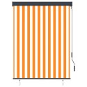 ROLETA ZEWNĘTRZNA 120X250CM BIAŁO-POMARAŃCZOWA