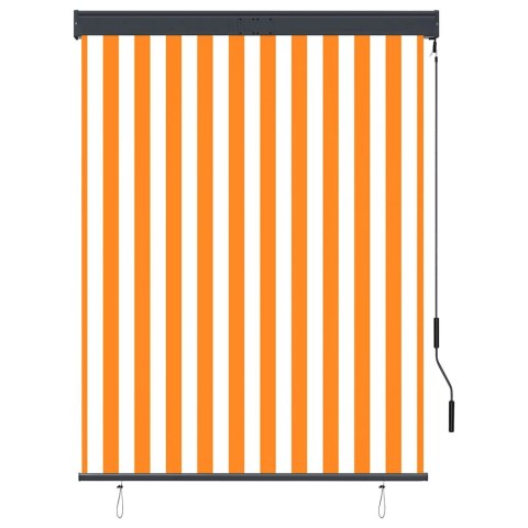 ROLETA ZEWNĘTRZNA 120X250CM BIAŁO-POMARAŃCZOWA