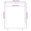 ROLETA ZEWNĘTRZNA 120X250CM BIAŁO-POMARAŃCZOWA