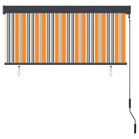 ROLETA ZEWNĘTRZNA BALKON TARAS ŻÓŁTO-NIEBIESKA 140X250CM