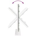 LUSTRO LED DO TOALETKI BIAŁA 44X10X53CM SZKŁO I STAL