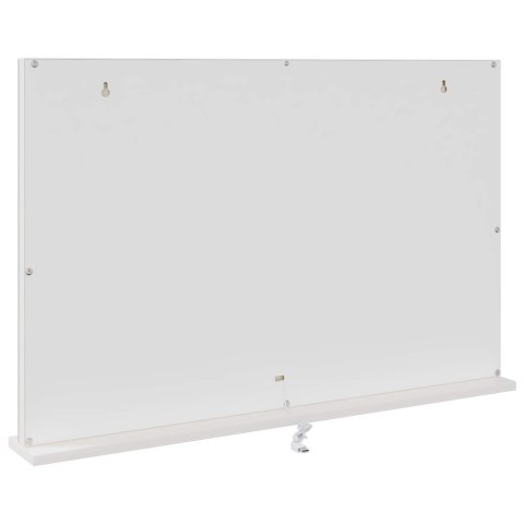 LUSTRO LED DO TOALETKI BIAŁY 80X10X52,5CM SZKŁO I STAL