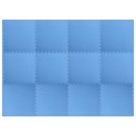 VidaXL Puzzle Mats do ćwiczeń 12 pcs Niebieski 4,32 ㎡ Pianka EVA