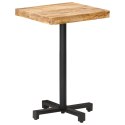 STOLIK BISTRO KWADRATOWY 50X50X75CM SUROWE DREWNO MANGO