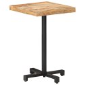 STOLIK BISTRO KWADRATOWY 50X50X75CM SUROWE DREWNO MANGO