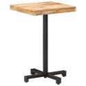 STOLIK BISTRO KWADRATOWY 50X50X75CM SUROWE DREWNO MANGO