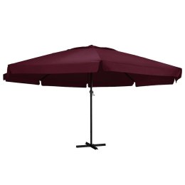 PARASOL OGRODOWY NA ALUMINIOWYM SŁUPKU 600CM BORDOWY