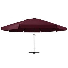 PARASOL OGRODOWY NA ALUMINIOWYM SŁUPKU 600CM BORDOWY