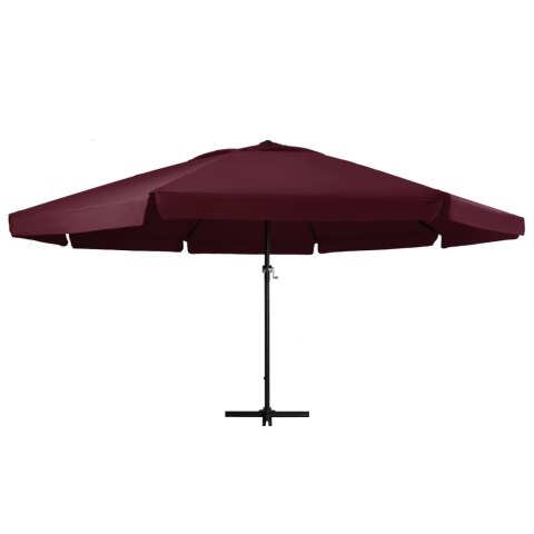 PARASOL OGRODOWY NA ALUMINIOWYM SŁUPKU 600CM BORDOWY