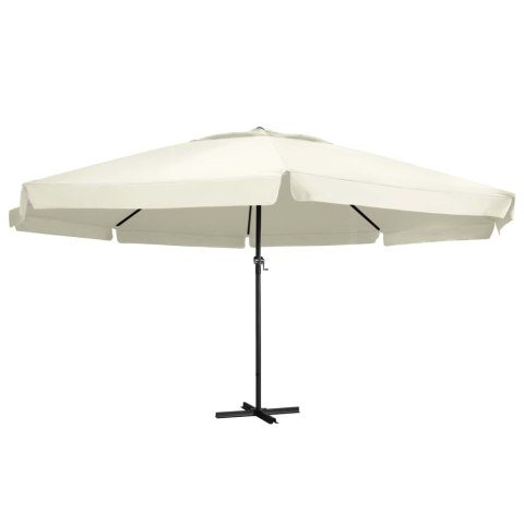 PARASOL OGRODOWY NA ALUMINIOWYM SŁUPKU 600CM PIASKOWY