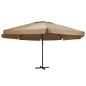 PARASOL OGRODOWY NA ALUMINIOWYM SŁUPKU 600CM TAUPE