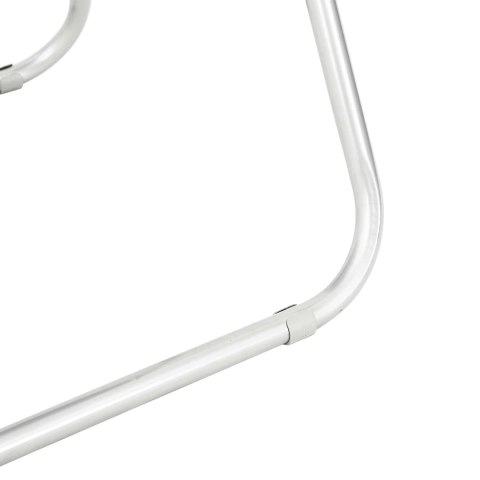 SKŁADANE KRZESŁO DO JEDZENIA 2 EL. BIAŁY 48X43,5X81CM