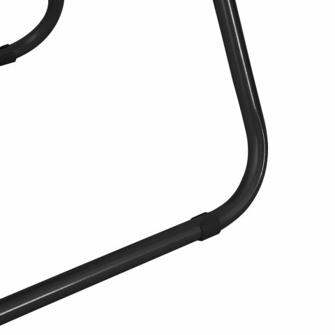 SKŁADANE KRZESŁO DO JEDZENIA 2 EL. CZARNY 48X43,5X81CM