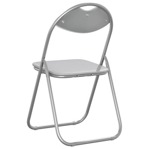 SKŁADANE KRZESŁO DO JEDZENIA 8 EL. BIAŁY 48X43,5X81CM