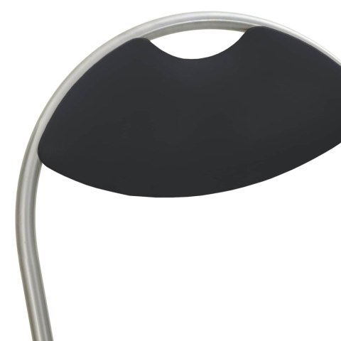 SKŁADANE KRZESŁO DO JEDZENIA 8 EL. CZARNY 48X43,5X81CM