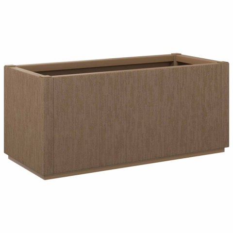 DONICA 2 SZT. SREBRNY 50X50X75CM STAL NIERDZEWNA