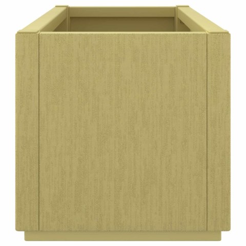 DONICA 2 SZT. ZIELONY OLIWKOWY 30X30X75CM STAL