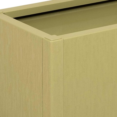 DONICA 2 SZT. ZIELONY OLIWKOWY 30X30X75CM STAL