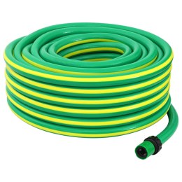 VidaXL Wąż ogrodowy 5-warstwowy Zielony i Żółty 3 / 4'' 20 m PVC