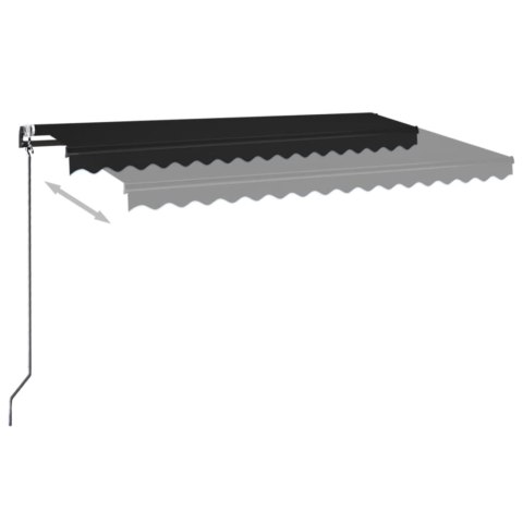 AUTOMATYCZNIE ZWIJANA MARKIZA 400X350CM ANTRACYTOWA