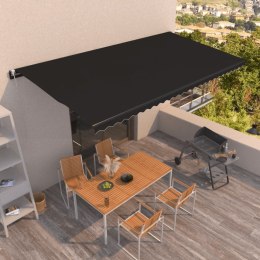 AUTOMATYCZNIE ZWIJANA MARKIZA 600X350CM ANTRACYTOWA