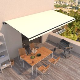 AUTOMATYCZNIE ZWIJANA MARKIZA 600X350CM KREMOWA