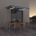 AUTOMATYCZNIE ZWIJANA MARKIZA LED I CZUJNIK WIATRU 350X250CM