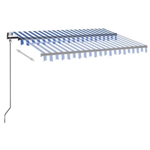 AUTOMATYCZNIE ZWIJANA MARKIZA LED I CZUJNIK WIATRU 350X250CM